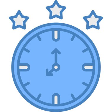 Saat simgesinin vektör illüstrasyonu