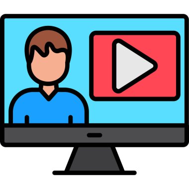 Video konferansı. Basit resimleme