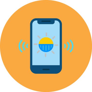 mobil bankacılık vektör simgesi modern illüstrasyon vektör arkaplanı