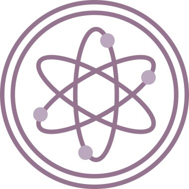 atom. Web simgesi basit tasarım