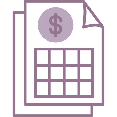 Takvim vektör simge düzenlenebilir izole