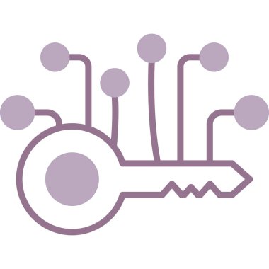 Anahtar. Web simgesi basit illüstrasyon