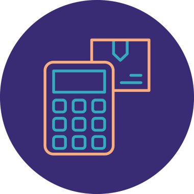 hesap makinesi simgesi, vektör illüstrasyonu