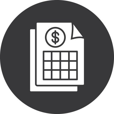 Dolar gagası ikon vektör illüstrasyonu