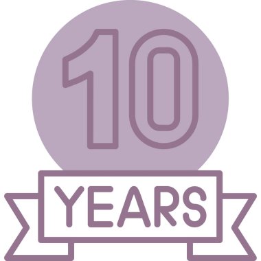 10. yıl dönümü etiketi