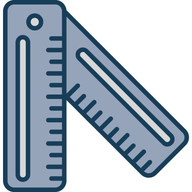 Cetvel vektör çizimini ölç