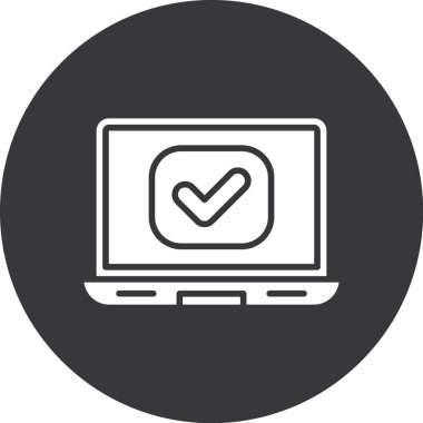 vektör simgesini kontrol et modern basit illüstrasyon