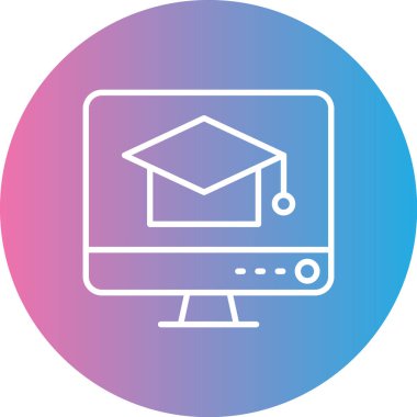 Eğitim simgesinin vektör illüstrasyonu