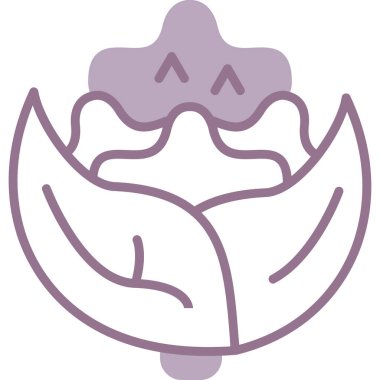 Çizgi film simgesinin vektör çizimi