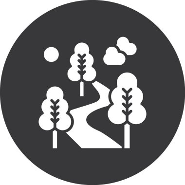 ağaç simgesinin vektör illüstrasyonu