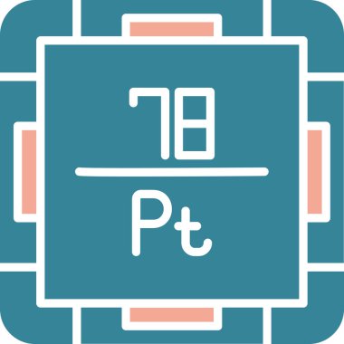 Kimyasal simge vektör çizimi