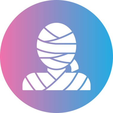 Maske. Web simgesi basit illüstrasyon