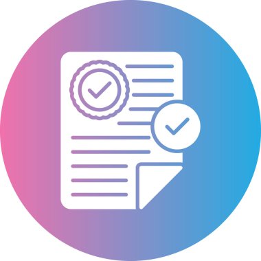 Kontrol simgesinin vektör illüstrasyonu