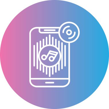 Vektör telefon simgesi, illüstrasyon