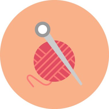 Dikiş makinesinin vektör çizimi, dikiş düğmesi