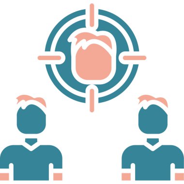 hedef simge vektör illüstrasyonu