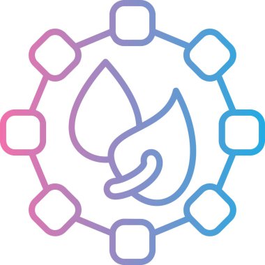 Bir damla suyun vektör illüstrasyonu