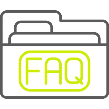 faq web vektör simgesi