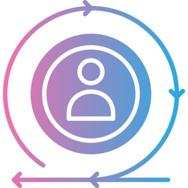 İnsan simgesinin vektör illüstrasyonu