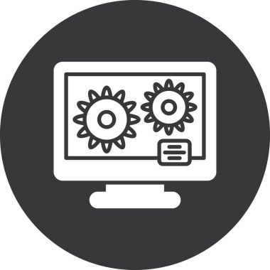 seo modern simgesinin vektör illüstrasyonu