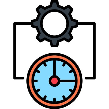 Dişli çark simgesi, vektör çizim