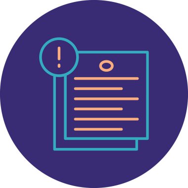 belge simgesi vektör illüstrasyonu