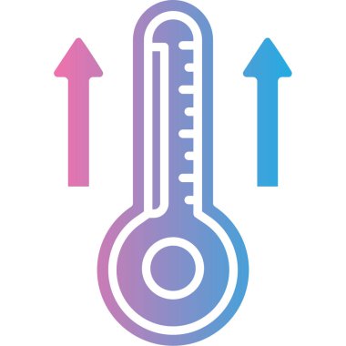 Termometre. Web simgesi basit illüstrasyon