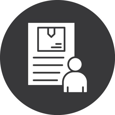 Belge simgesinin vektör illüstrasyonu