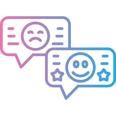 Geri bildirim simgesi. vektör illüstrasyonu