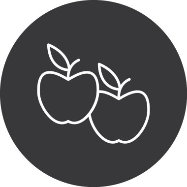 Elmanın vektör illüstrasyonu