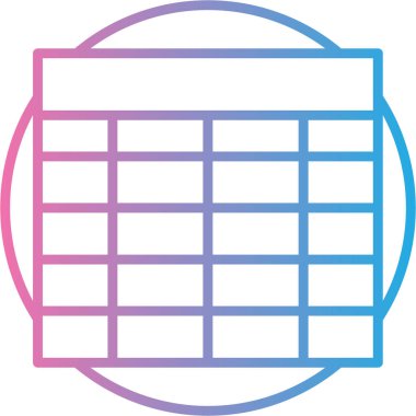 Takvim simgesi vektör illüstrasyonu