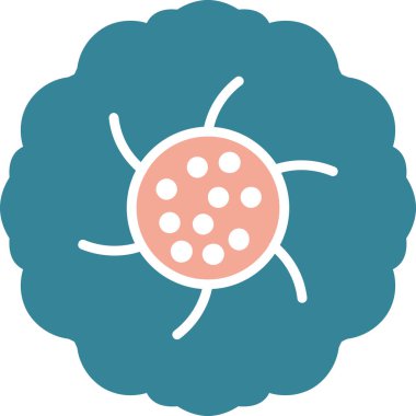 Virüs. Web simgesi basit illüstrasyon