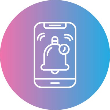 akıllı telefon simgesi vektör illüstrasyonu