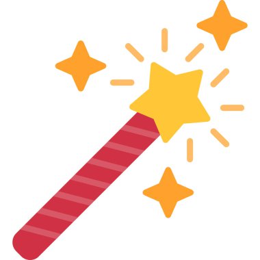 Havai fişekler. Web simgesi basit tasarım