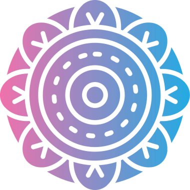 Bir çiçeğin vektör illüstrasyonu