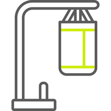 su şişesi web simgesi, basit vektör illüstrasyonu