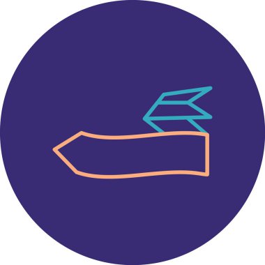 Modern eğitim ikonunun vektör illüstrasyonu