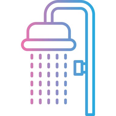 Banyo. Web simgesi basit illüstrasyon