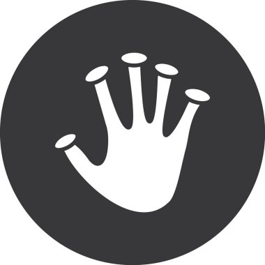 Siyah ve beyaz simgesinin vektör illüstrasyonu.