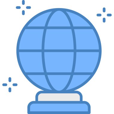 Küre. Web simgesi basit illüstrasyon