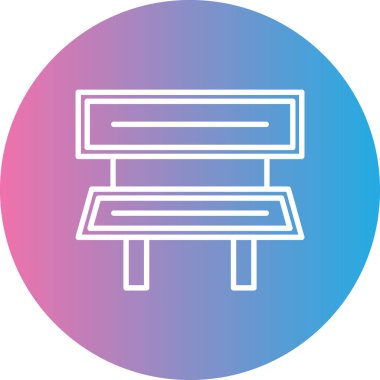 Bir bank simgesinin vektör illüstrasyonu