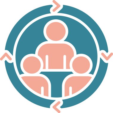 Topluluk simgesi vektör illüstrasyonu