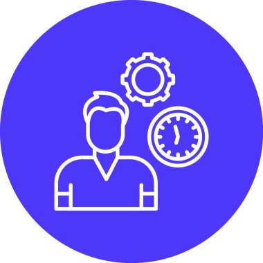 İş adamı simgesi, vektör illüstrasyonu basit tasarım