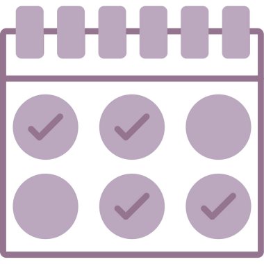 Takvim simgesi, vektör çizimi