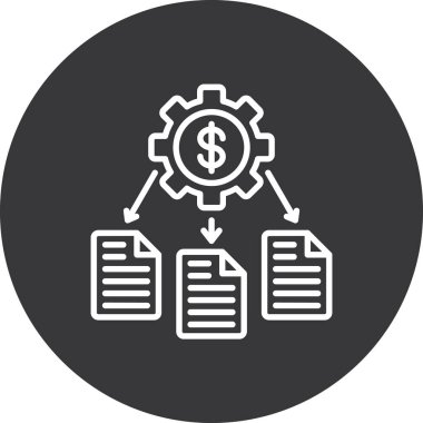 veri yönetimi düz vektör simgesi