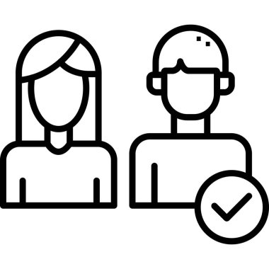 kadın müşteri hizmetleri simgesi, özet biçimi