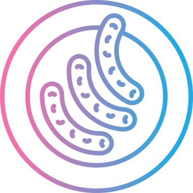 Gıda simgesinin vektör illüstrasyonu