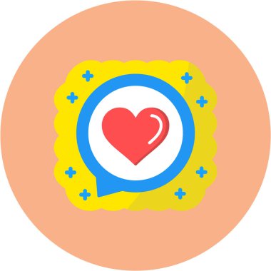 Aşk Yüreği 'nin vektör çizimi Modern simge