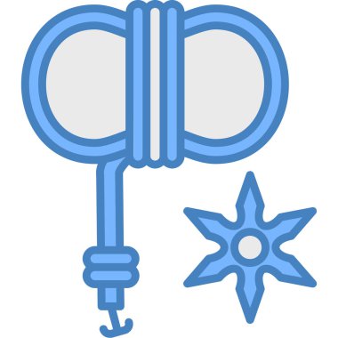 Mavi bir noel balosunun vektör çizimi