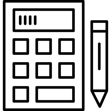 Hesap makinesi. Web simgesi basit tasarım